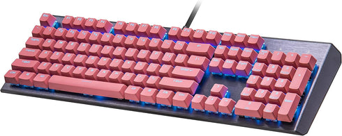 Cooler Master Sakura Pink PBT Doubleshot Backlit Keycap Upgrade Set for Mechanical Keyboards, US 104 Layout