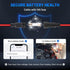 Anina Dual USB Charger Port for Toyota, 12V/24V 18W Quick Charger Socket Adapter with Digital Voltmeter Blue LED Light,