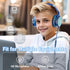 Kids Headphones - Foldable HD Stereo Sound with Safe 85dB/94dB Volume Limiter for Teens, Boys, Kindle, iPad, Laptop.