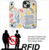 HAOPINSH iPhone 15 Wallet Case, Floral PU Leather Folio with Card Holder, Kickstand, Shockproof, 6.1" for Women & Girls.