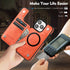iPhone 12/12 Pro Wallet Case with Card Holder, Compatible with MagSafe, PU Leather Flip Folio Protective Cover with