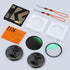 K&F Concept 58mm Circular Polarizing Filter & MC UV Protection Lens Filters Kit (2 pcs) with Cleaning Cloth, Lens Cap
