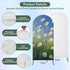 Jnbasdffb 6.6 Spring Floral Wedding Arch Cover,Stretchy Spandex Arch Backdrop Stand Covers FT,Pastoral Flowers Oil
