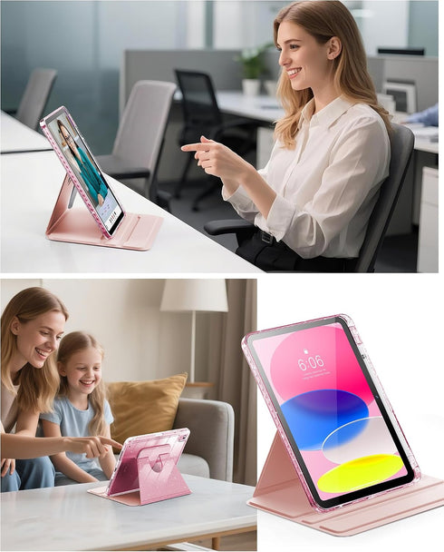 INFILAND A16 11-inch 11th 10th 10.9 Inch 360 Case for iPad Generation, iPad Generation Case for Kids, Girls, Rotating