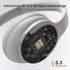 DOQAUS UPGRADED Wireless Headphones Over Ear, 90H Playtime, Bluetooth 5.3, 3EQ Modes, Built-in HD Mic, HiFi Stereo