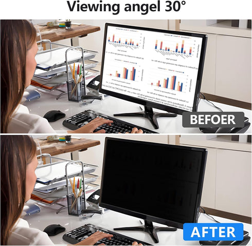 27 Inch 16:9 BenQ(27" 16:9 1 Pack) Computer Privacy Screen Protector with Hp Dell Acer Asus Samsung LG and More
