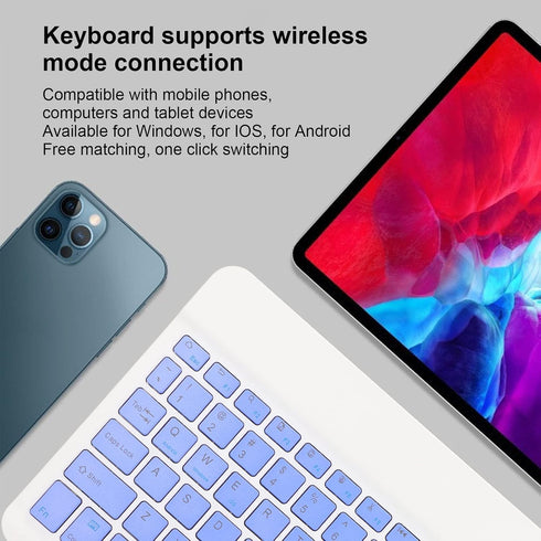 Keyboard and Mouse, Ultra Slim Bluetooth Combo, Rechargeable Portable Set for Laptop PC Cellphone