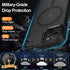 iPhone 15 Case - Slim Translucent Matte, Black | Magnetic, Magsafe Compatible & Military-Grade Protection, 6.1"