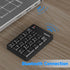 MOFII Bluetooth 5.1 Number Pad Wireless Numeric Keypad Silent 19 Keys USB Keypads, Portable Financial Accounting Numpad 10 Key for Laptop/Notebook/Surface Pro/PC - Black