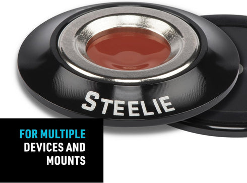 Nite Ize Steelie Orbiter Magnetic Socket and Metal Plate - Car Mobile Phone Holder - Phone Metal Plate - Magnetic Phone