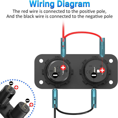 12 Volt USB Outlet Cigarette Lighter Socket: Ouffun 54W Multi QC3.0 Car USB Port with Power Switch for Car Boat RV