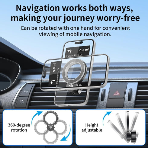 JIEZMO 2022 2023 2024 9 inch Car Magnetic Phone Mount for Mitsubishi Outlander Screen Auto Interior Accessories Best