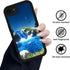 Branwen 16E 6.1 inch for iPhone Case Blue Waterfall Butterfly Soft Touch Step Design, Sparkling Water, Vivid Hues