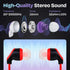 10x Multipack Earbuds with Microphone - Wired in-Ear Earphones for Schools, Libraries & More - Affordable Bulk