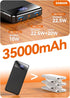 SABANI 35000mAh 4 22.5W Pack 17 16 15 14 13 1 Pack Portable Charger Power Bank - Powerbank with Built in Cables, Fast