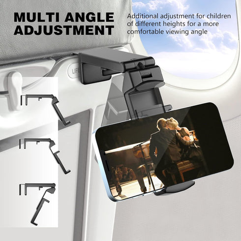 Perilogics Universal in Flight Airplane Phone Holder Mount for Hands Free Viewing with Multi-Directional Rotation
