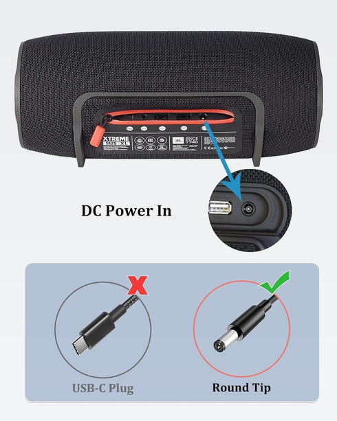 19V Speaker Charger for JBL Xtreme 2/1 Boombox 2/1 Waterproof Portable Bluetooth Speaker