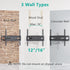 WALI Full Motion TV Wall Mount for 32-70 inch Flat Curved TV, Swivel Extension Tilting Bracket
