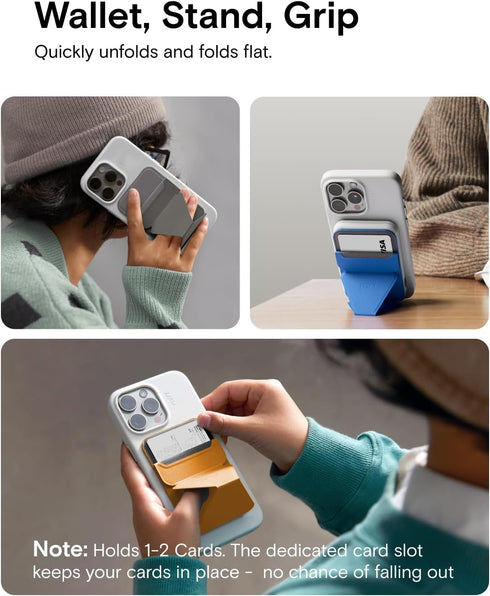 MOFT Magnetic Wallet Stand, Jungle, Compatible with iPhone 15/14/13/12 Series, Angle Adjustment & MagSafe
