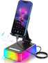Joymate Gifts for Men and Women, Charger Phone Stand with RGB Lights and