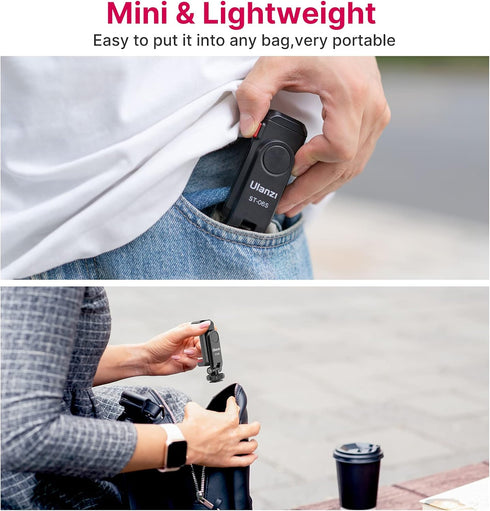 Phone Tripod Mount Holder for iPhone - ULANZI ST-06S Camera Hot 2 Cold Shoe Phone Mount Compatible for iPhone Android