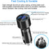USMEI Quick Charge 3.0 Car Charger, 39W Dual USB Charger Adapter with Voltmeter, Compatible with iPhone 15/14/13,