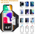 Phone Armband for Running, 3D Design Cell Phone Armband with Zipper Pocket for Earbuds, Water Resistant Sport Arm Band