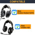 Replacement Ear Pads for Bose Aviation A20, Earpads Cushions Compatible with Bose Aviation Headset X A10 A20, Durable Leather Slow Rebound Memory Foam (Black)
