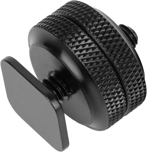 Chromlives Cold Shoe Mount Hot Shoe Mount Adapter, 1/4'' Hot Shoe Flash Shoe Mount, Combo 4 Pack