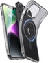 ESR iPhone 14 Case & iPhone 13 Case, Clear Black, Military-Grade Protection, MagSafe Compatible, Zero Series, Resists