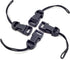 Padwa Lifestyle 4 Pcs Black Quick Release Camera Strap QD Loops Connector Adapter for Digital Cameras, Binoculars