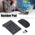 SUNGOOYUE Number Pad, Plug and Play 2.4GHz Wireless Technology, 1200 DPI Mouse Combo, Black