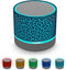 AICase Portable Mini Speaker, Super Bass Stereo Rechargeable Speaker with LED Lights