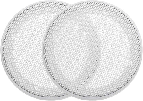 uxcell Speaker Grill Cover 3 Inch, 106.5mm Mesh Decorative Circle Subwoofer Guard Protector - White 2pcs