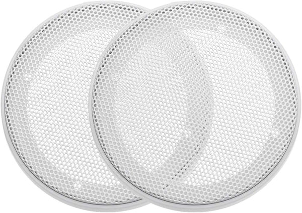 uxcell Speaker Grill Cover 3 Inch, 106.5mm Mesh Decorative Circle Subwoofer Guard Protector - White 2pcs
