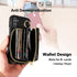 Furiet Wallet Case for Samsung Galaxy A14/M14 5G, Shoulder Strap Ring Buckle, Luxury PU Leather Zipper Flip Organ Purse