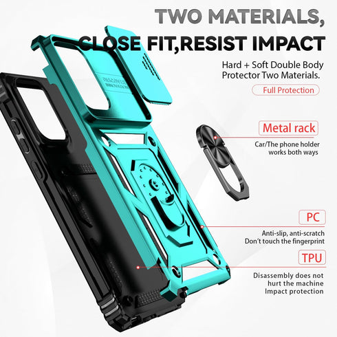 for Motorola Moto G Stylus 5G 2024 Case with Camera Lens Cover, HD Screen Protector, Dual Layer Military-Grade