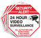 Video Surveillance Sign, 4 Pack 10 x 10 Rust Free Aluminum Security Warning Signs for Home Business