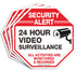Video Surveillance Sign, 4 Pack 10 x 10 Rust Free Aluminum Security Warning Signs for Home Business
