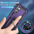 ZOEII Military Grade Drop Tested Protective Case for Samsung Galaxy S24 Plus with Stand, Purple