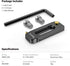 SMALLRIG Universal Low-Profile Quick Release NATO Rail 50mm/2inches Long with 1/4'' Screws for Camera Cage EVF Mount