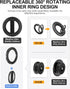 EWA MagOne Ultra Phone Grip Stand with Replaceable Elastic Finger Loop, Removable Magnetic Ring Holder