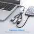 3 in 1 USB Splitter Cable, Portable USB 2.0 Hub for Charging, Data Transfer, Laptop, Mac by MOGOOD