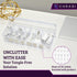 Set of 3 Cable Organizer Box with Labels, Stackable Cord Organizer Box with Lids for Desk, Charger Box Organizer