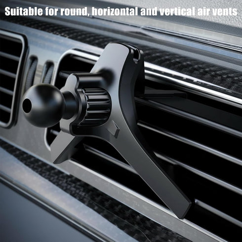 Viliqiou 2 Pack 0.67in/17mm Universal Air Vent Clips for Car Phone Mount with Diameter Joint Ball, Air Outlet Hook Lock