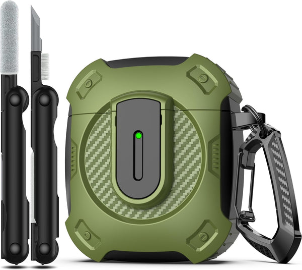 RFUNGUANGO AirPods 2nd Generation Protective Case, 2024 Space-Themed, Compatible with Airpods 1/2, Greener