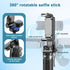 Dayinkes 4-in-1 360 225 Phone Tripod Stand with Clip, Extendable Selfie Stick with Rotation & Tilt, Portable Foldable
