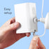 Wasserstein Solar Panel (2W 5V) for Wyze Cam Pro - Continuous Power for Surveillance Camera (White) (Camera NOT
