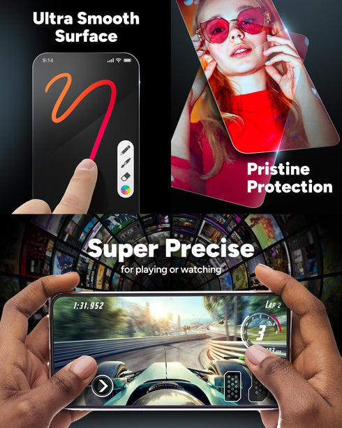 ZAGG Fusion Curve Motorola Razr (2024) Screen Protector, Flexible Hybrid Polymer, Unbreakable, High-Definition Clarity