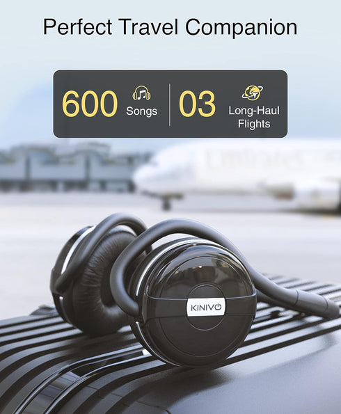Kinivo BTH240 PRO Bluetooth Wireless Headphones, On-Ear HiFi Stereo Music, 30 Hours Playtime, Built-in Mic, Foldable
